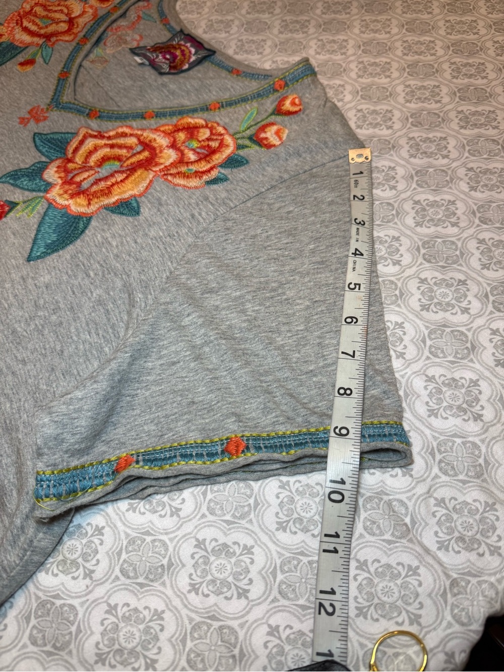 Johnny Was 'Aveline' Scarf Flounce Tunic Size 1X - Picture 14 of 15